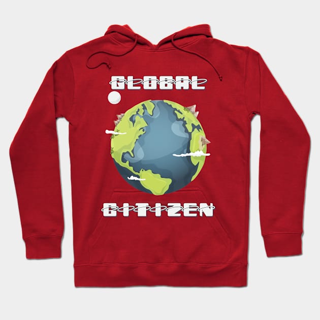 Global Citizen Hoodie by Graficof